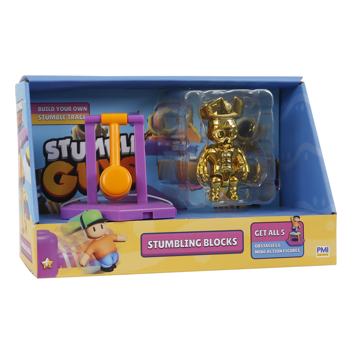 P.M.I. Stumble Guys S2 - Stumbling Blocks Captain Goldheart gyűjthető figura - A verzió (SG9201A)