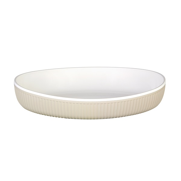 IRIS G-806 SHELL OVAL kétszínű tányér 185x138x30mm (G-806)