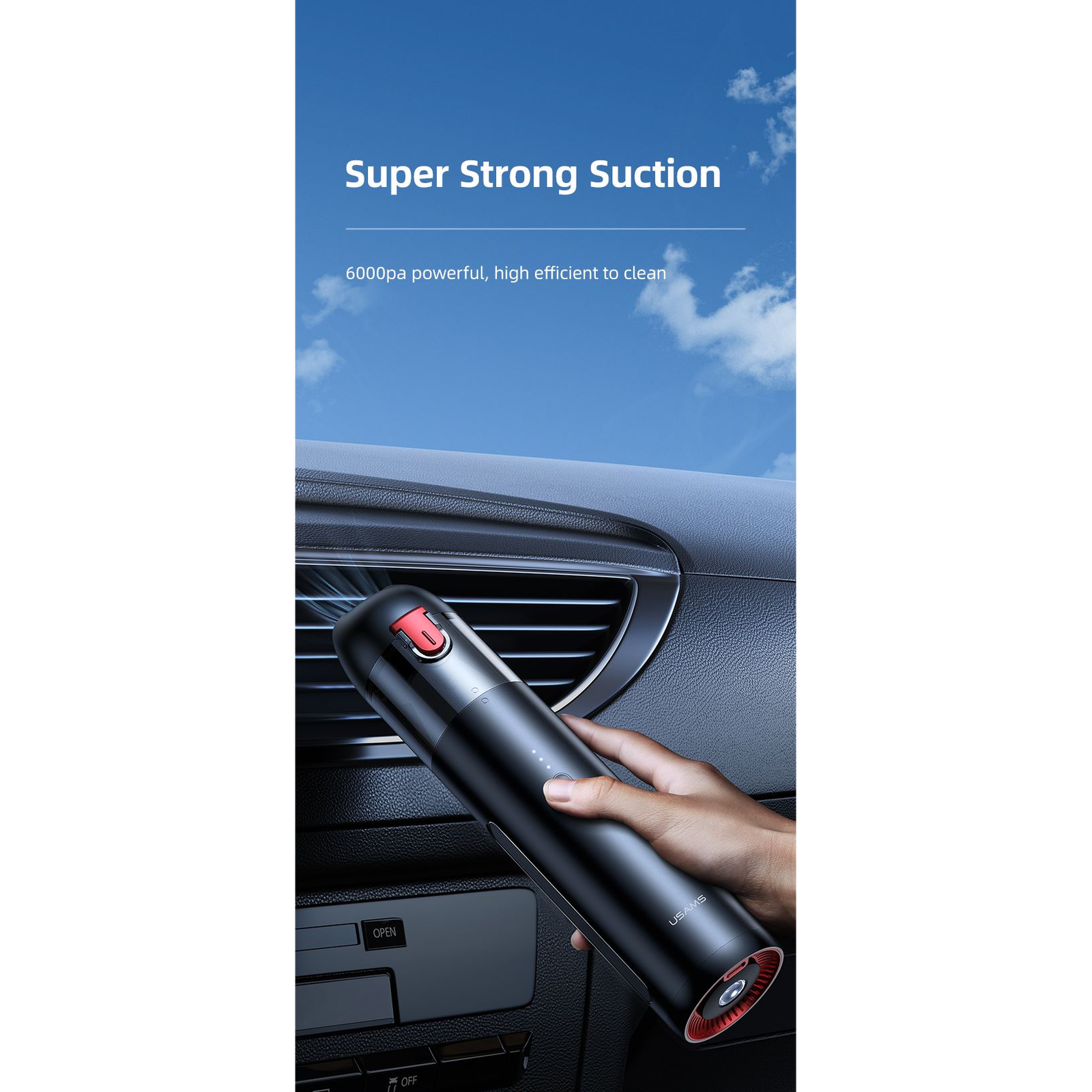 Usams ZB234 akkumulátoros mini porszívó (ZB234)