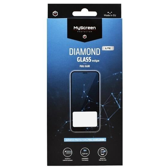 MyScreen Diamond Glass Lite Edge Huawei Pura 70 2.5D full glue kijelzővédő üveg fekete kerettel (MD8504 DGLFG)