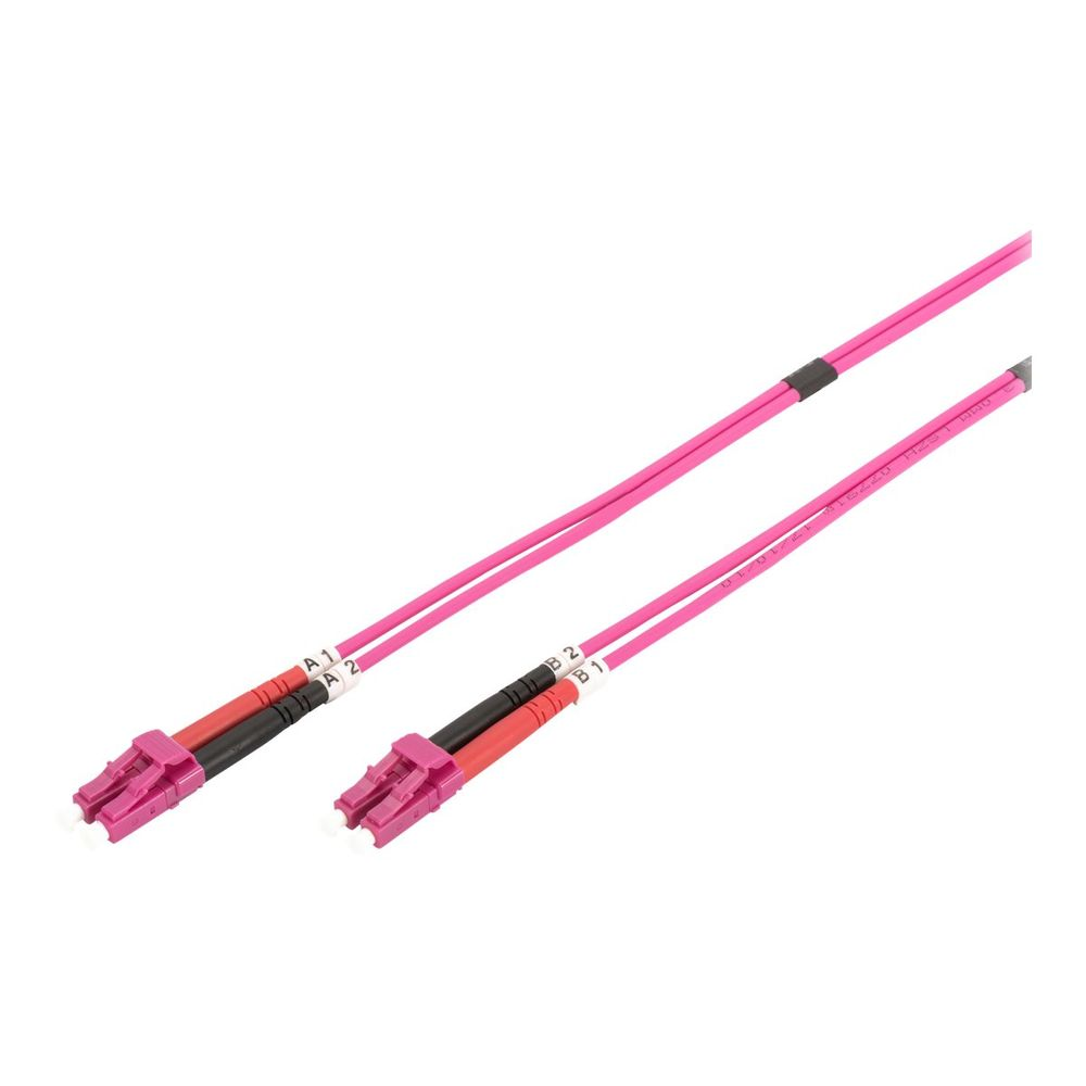 Patch FO LC-LC MM 50/125 OM4 duplexní LSOH 10m (DK-2533-10-4)