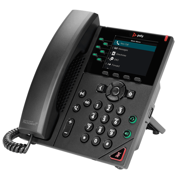 HP Poly VVX 350 Business VoIP Telefon - Fekete (89B68AA)