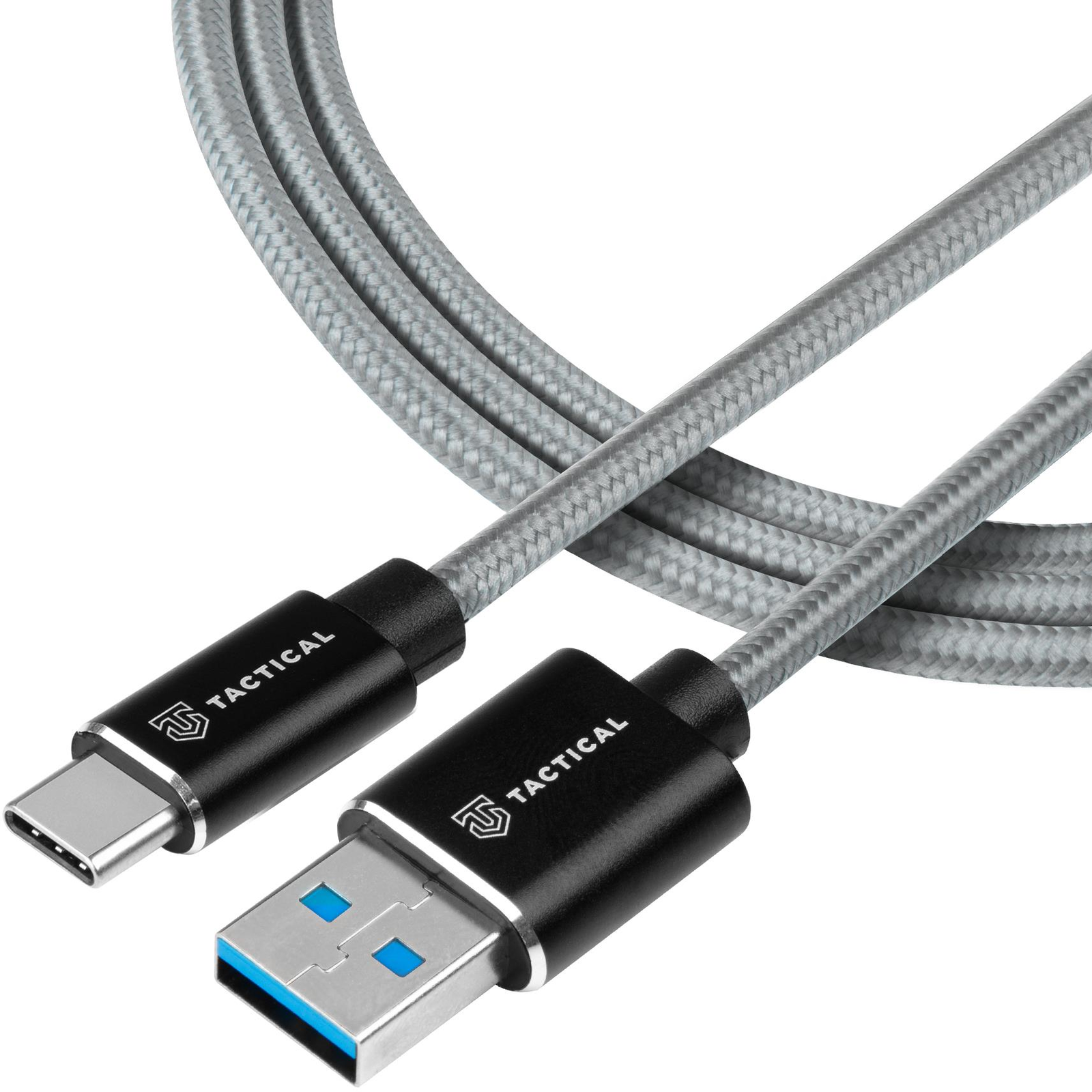 Tactical Fast Rope Aramid Cable USB-A/USB-C 0,3 m - Grey (57983104165)