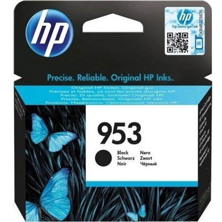 HP 953 Black Original Ink Cartridge blækpatron 1 stk Standard