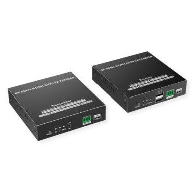 VALUE Przedłużacz KVM przez Cat. 6/6A, HDMI, 4K@60Hz, maks. 120m