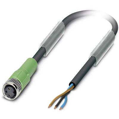 Sensor/Actuator cable SAC-3P-10,0-PVC/M 8FS BK 1508378 Phoenix Contact (1508378)