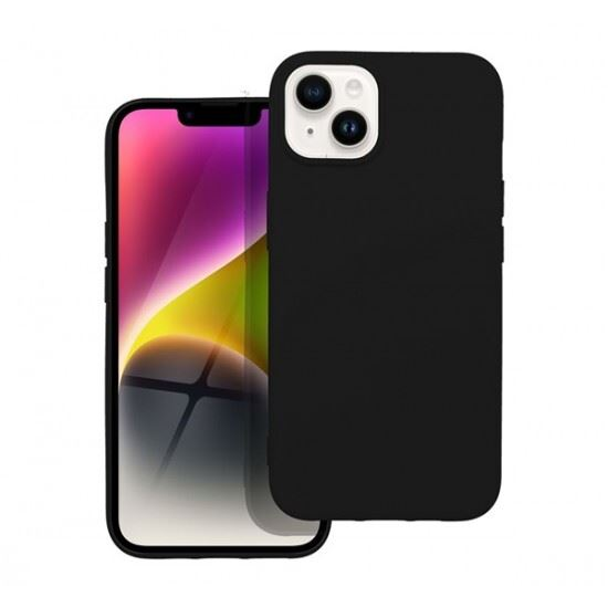 Forcell Szilikon LITE Apple iPhone 14 hátlap tok fekete (67636) (FO67636)