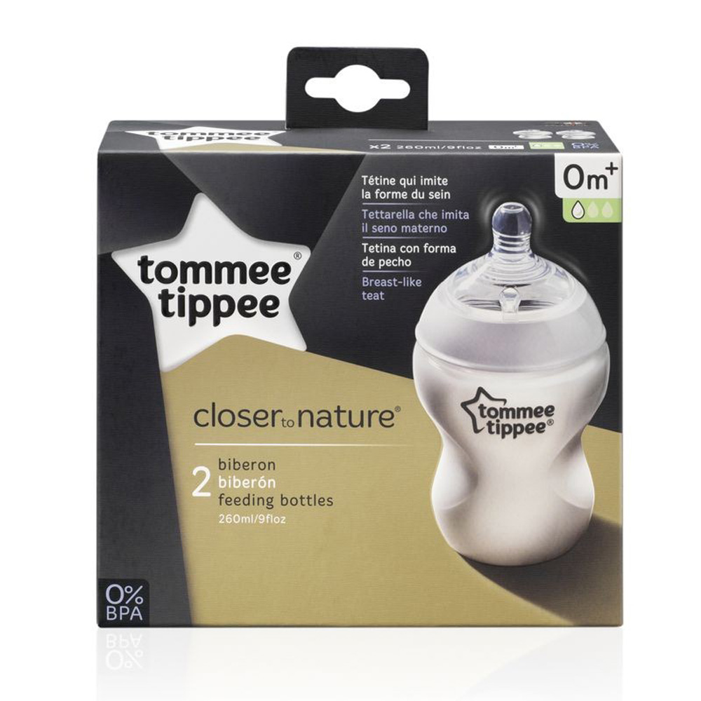 Tommee Tippee cumisüveg CTN duo 260 ml átlátszó (MTTF-5010415225207)
