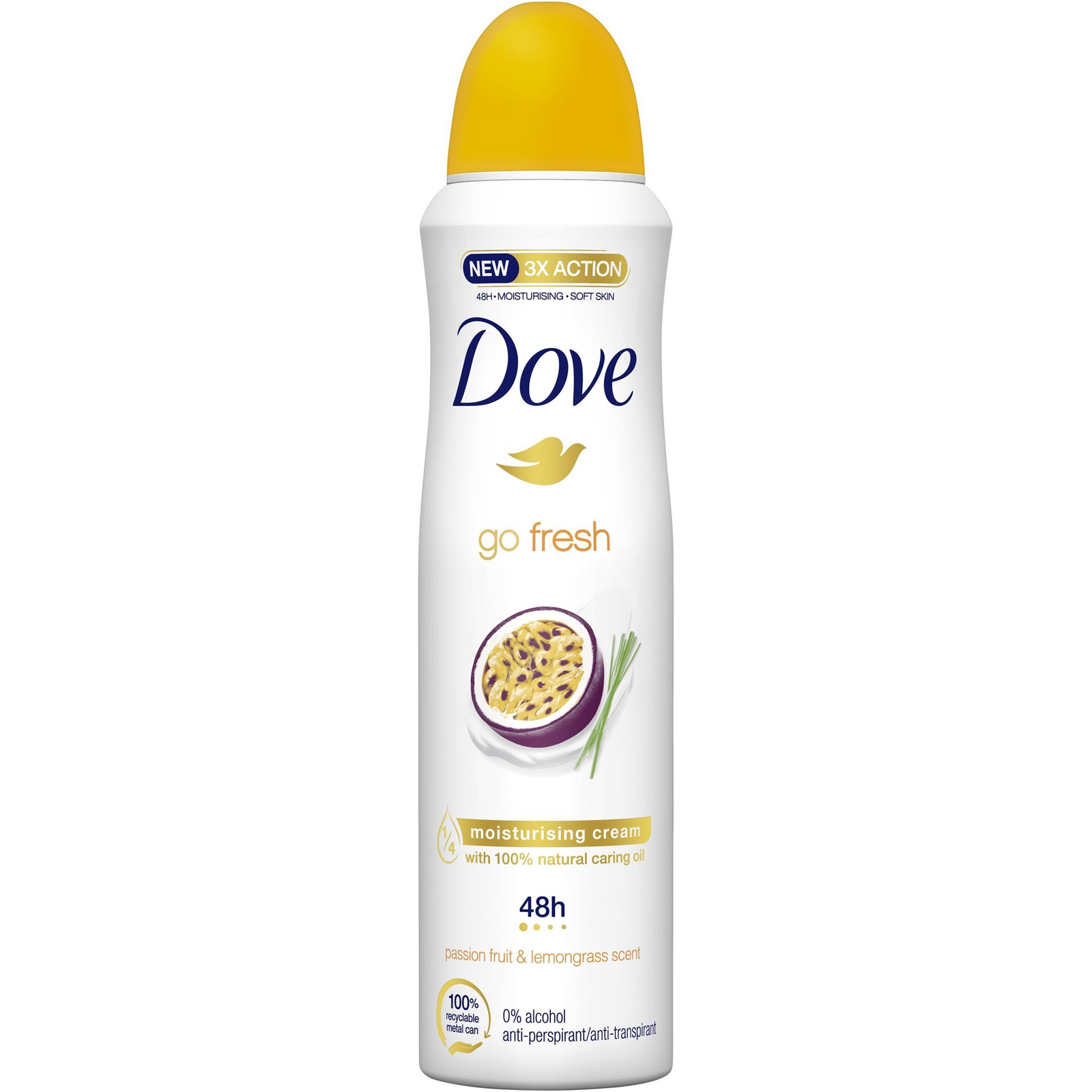 DOVE Maracuja & Citromfű Izzadásgátló spray 150 ml (8720181202469)