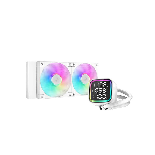 DeepCool LD240 Processor Alles-in-één vloeistofkoeler 12 cm Wit 1 stuk(s)