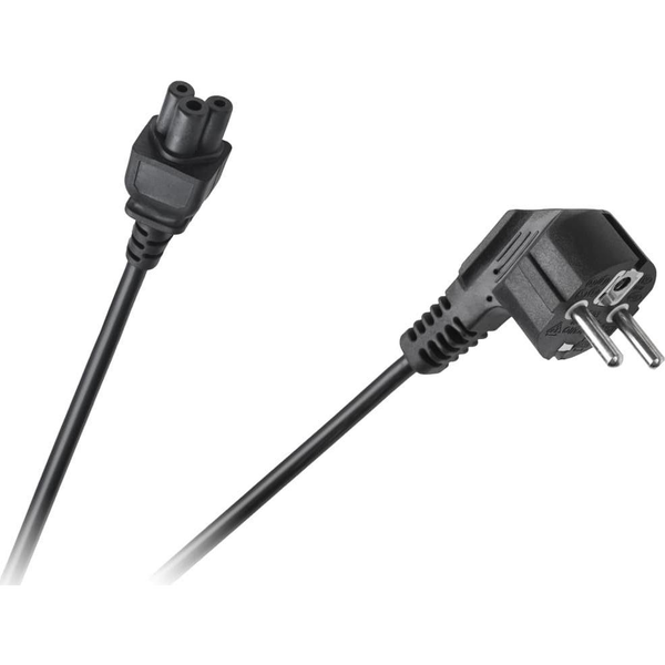Kabel zasilający Cabletech Kabel sieciowy do laptopa (koniczynka) 1.5m Cabletech Eco-Line