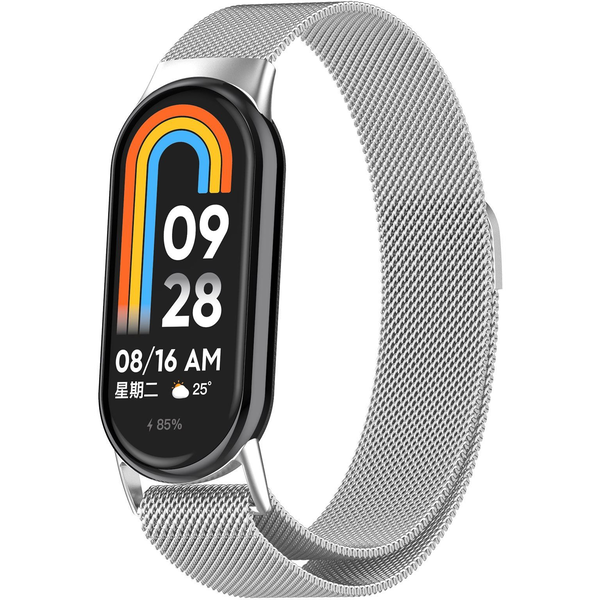 Eternico Elegance Milanese Xiaomi Smart Band 8 / 9 - silver