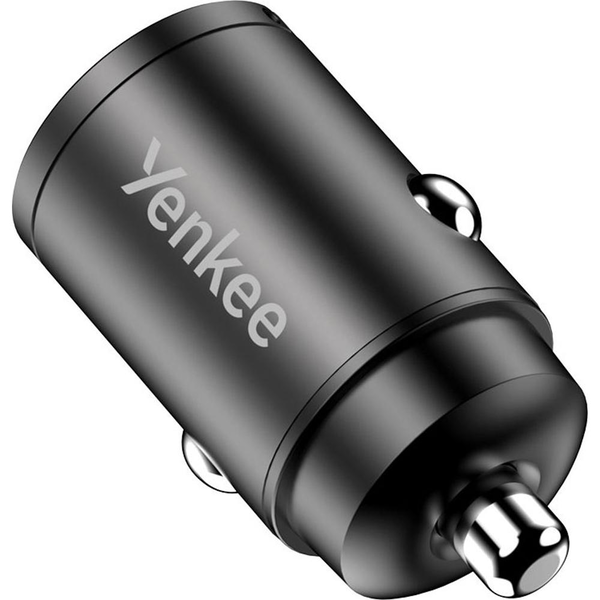 Yenkee YAC CAR 02 Mini USB-A / USB-C Szivargyújtós töltő - Fekete