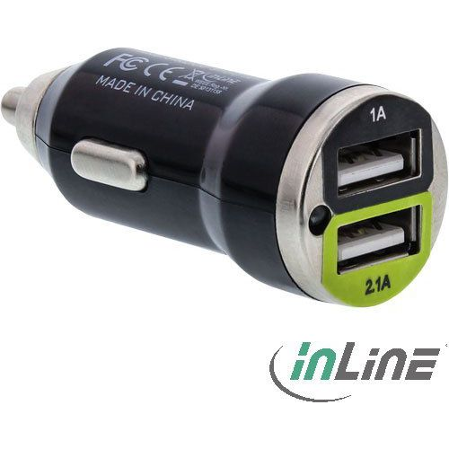 InLine 31502C mobiltelefon töltő Univerzális Fekete USB Automatikus (31502C)