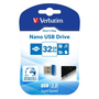 Verbatim Store 'n' Stay Nano USB флаш памет 32 GB USB Тип-A 3.2 Gen 1 (3.1 Gen 1) Син