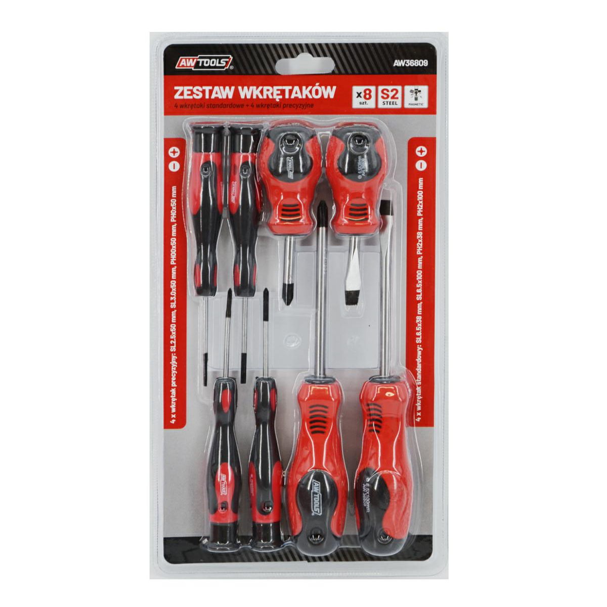 Csavarhúzó készlet Awtools 8 részes (AW36809)