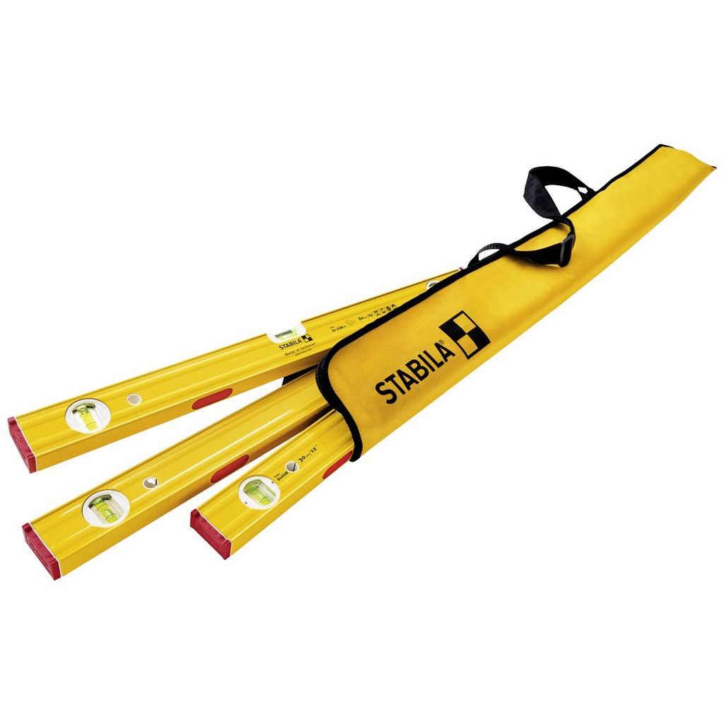 Stabila PRO SET 80 ASM Vízmérték készlet 30 cm, 60 cm, 120 cm 0.5 mm/m (19716) (19716)