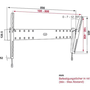 Vogel's PHW 200L 165,1 cm (65") Čierna