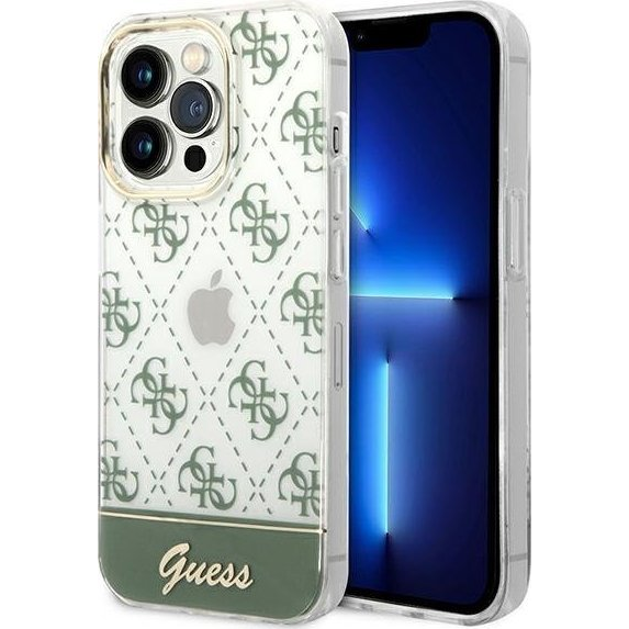 Guess 4G Pattern Script Apple iPhone 14 Pro Max hátlap tok, keki (GUHCP14XHG4MHA)