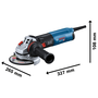 Bosch GWS 14-125 ъглошлайф 12,5 см 11500 об/мин 1400 W 2,2 кг