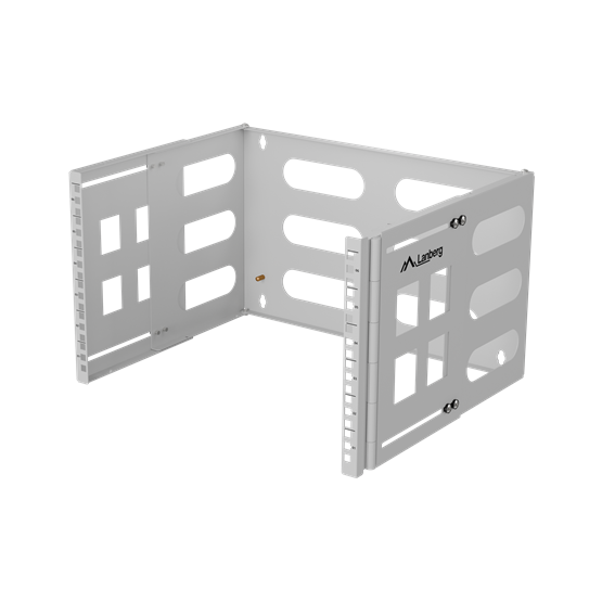 Nástěnný držák rack Lanberg 19" 6U 497x400/240 šedý