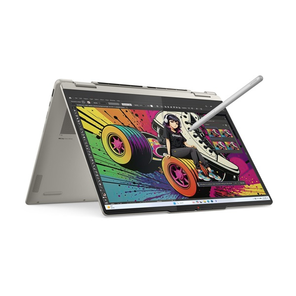 LENOVO Yoga 7 2-in-1 14ILL10, 14.0" 2.8K WQXGA+ Touch, Intel Core Ultra 7 256V, 16GB, 1TB SSD, NoOS, Seashell, PEN