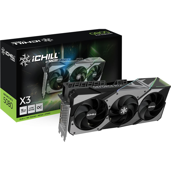 INNO3D C50803-16D7X-176069R iCHILL X3 V2 GeForce RTX 5080 16GB GDDR7 DLSS4