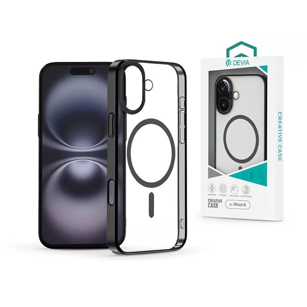 Devia ST116245 Glimmer Magnetic Series Apple iPhone 16 fekete tok (ST116245)