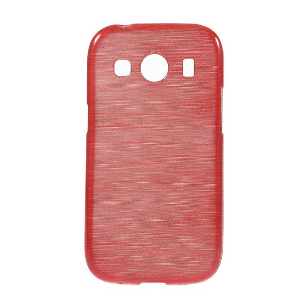 Szilikon telefonvédő (szálcsiszolt minta) PIROS [Samsung Galaxy Ace 4 LTE (SM-G357FZ)] (5996457516728)