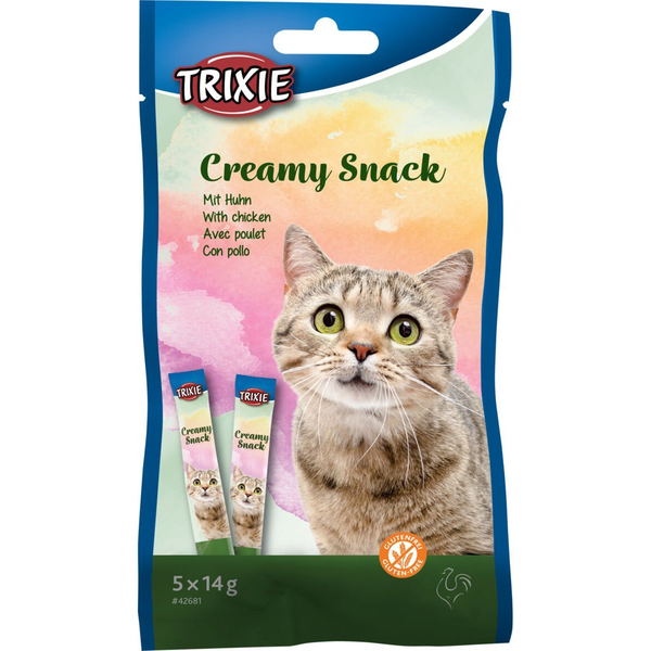 Trixie 42681 Creamy Snack 5x14 G Krémes Finomság Cicáknak Csirkés
