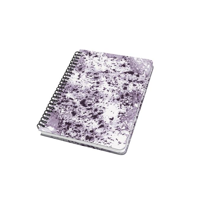 Sigel Jolie 60 lapos 162x215 mm pontrácsos spirálfüzet - Violet Marble (JN606)