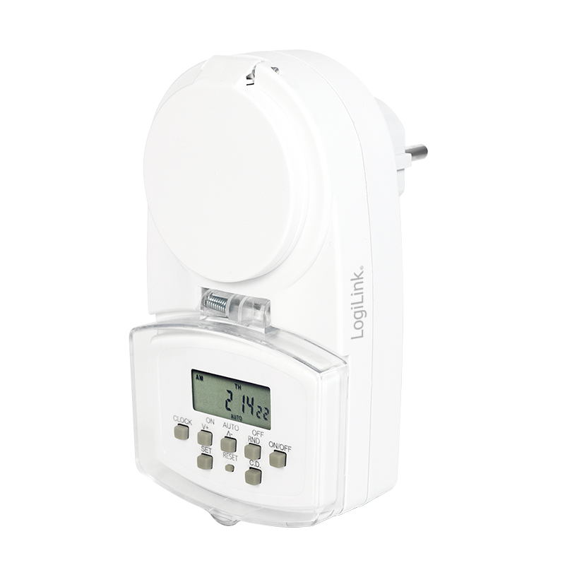 Logilink Digitális időkapcsoló, IP44, kültéri (ET0008) (ET0008)
