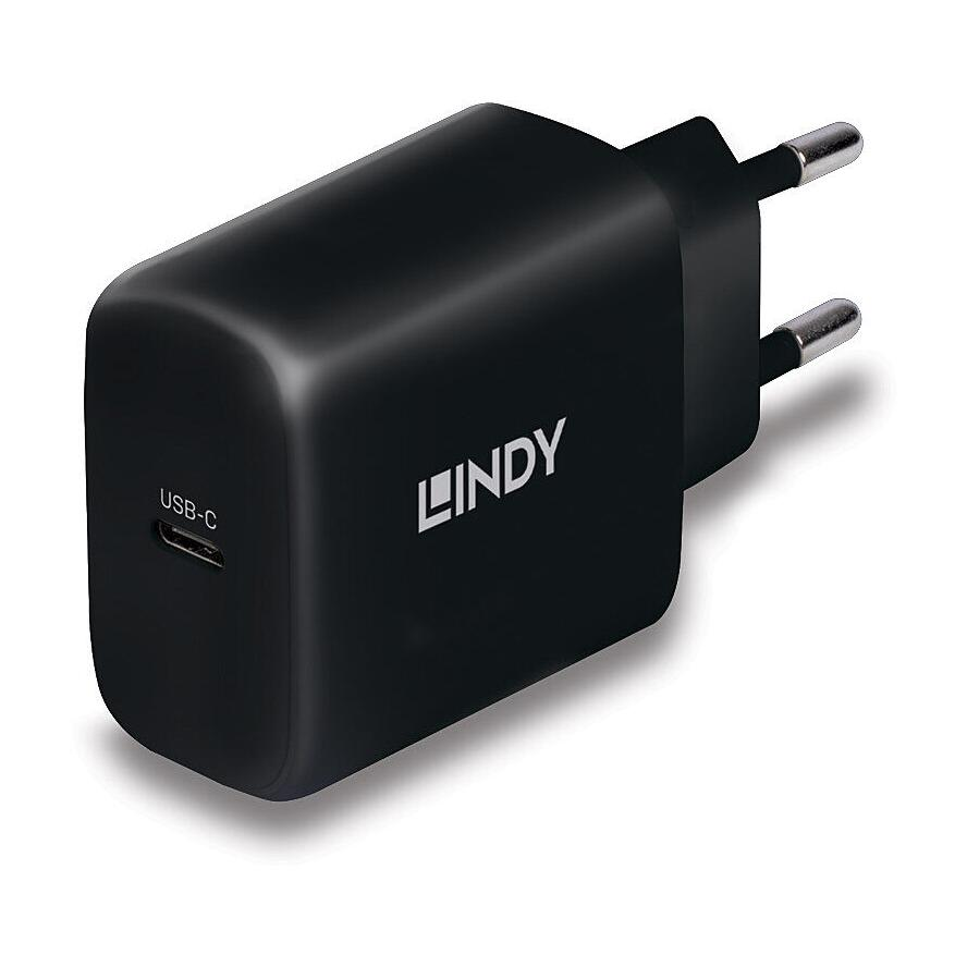 LINDY USB Ladegerät Typ C GaN Charger 65W, schwarz (73426)