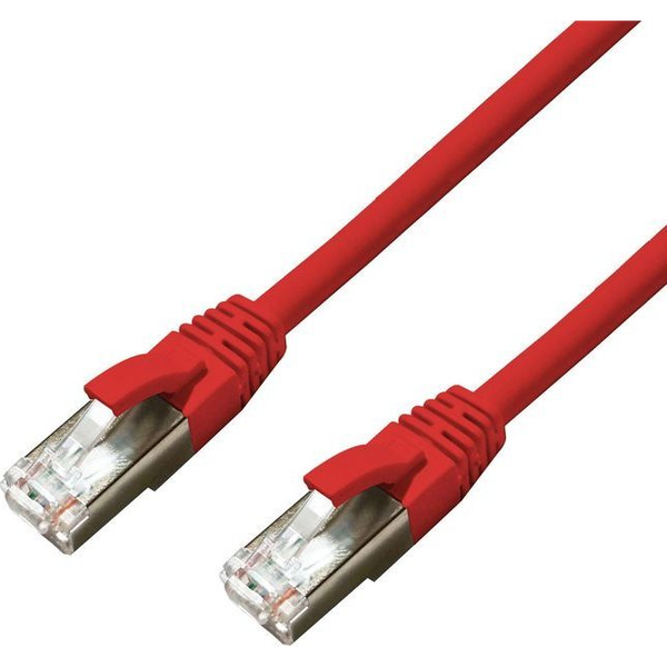  MicroConnect CAT6A S/FTP 1m Red LSZH