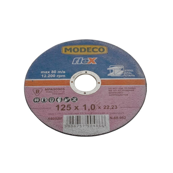 Modeco Ściernica płaska do cięcia metalu 125mm (MN-68-962)