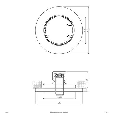 EVN 513010 513010 Beépítő gyűrű Halogén Nélkül 50 W Nemesacél (513010)