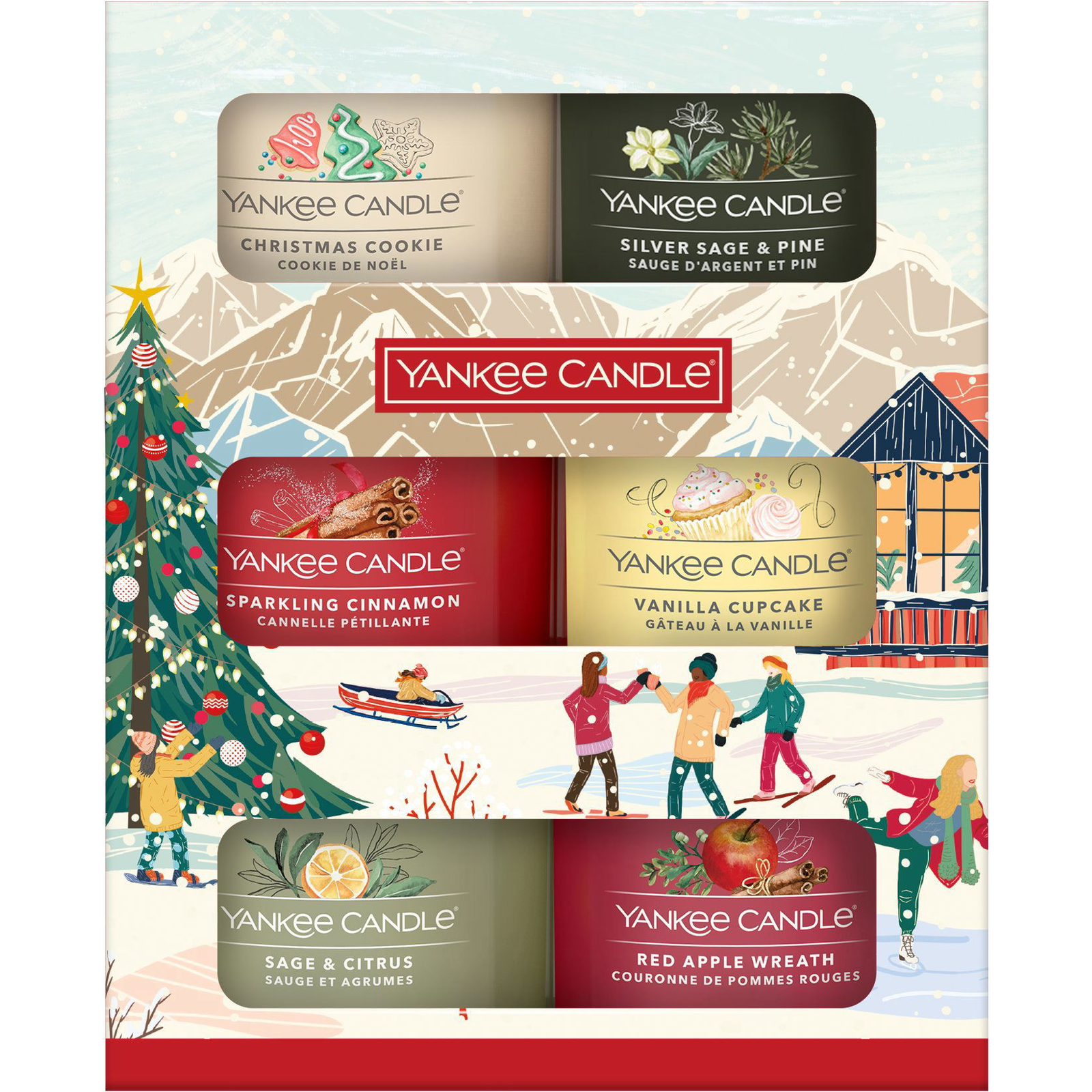 YANKEE CANDLE karácsonyi szett 2025 6×37 g (5038581166445)