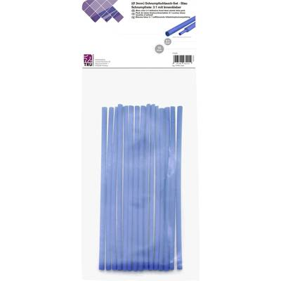TRU COMPONENTS T1902CA026 Zsugorcső készlet Kék 3 mm Zsugorodási arány:3:1 15 db