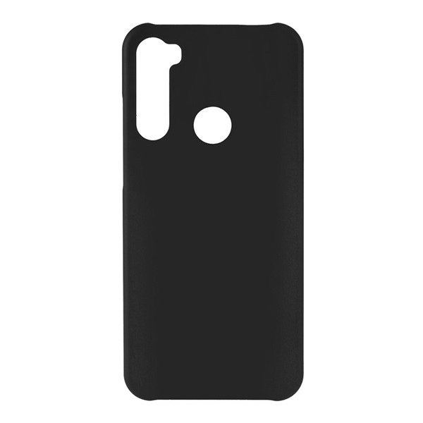 Műanyag telefonvédő (gumírozott) FEKETE [Xiaomi Redmi Note 8T] (5996457934157)
