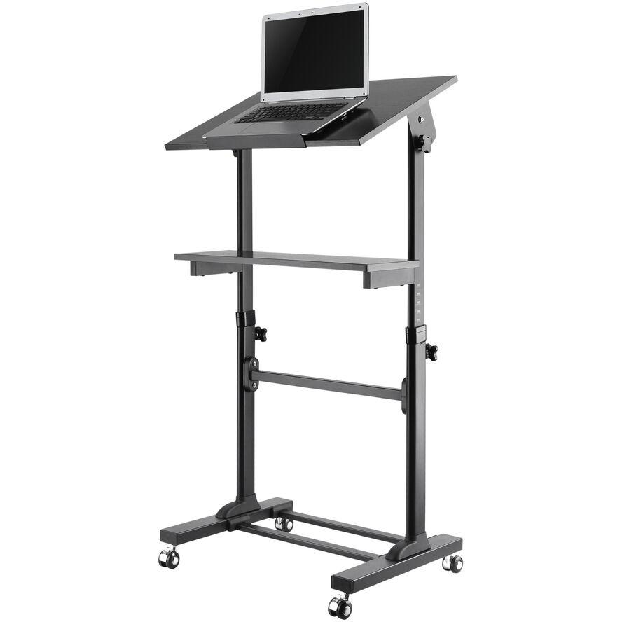 Techly ICA-TB TPM-4 álló íróasztal Fekete (ICA-TB-TPM-4)