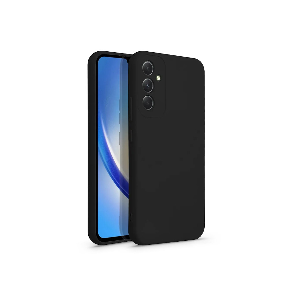 Samsung SM-A346 Galaxy A34 5G szilikon hátlap - Silicone - fekete (HF194597)