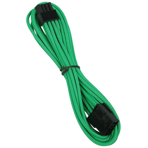 BitFenix BFA-MSC-8PEG45GK-RP 8-Pin PCIe Hosszabbító Kábel 0.45m - Zöld-Fekete