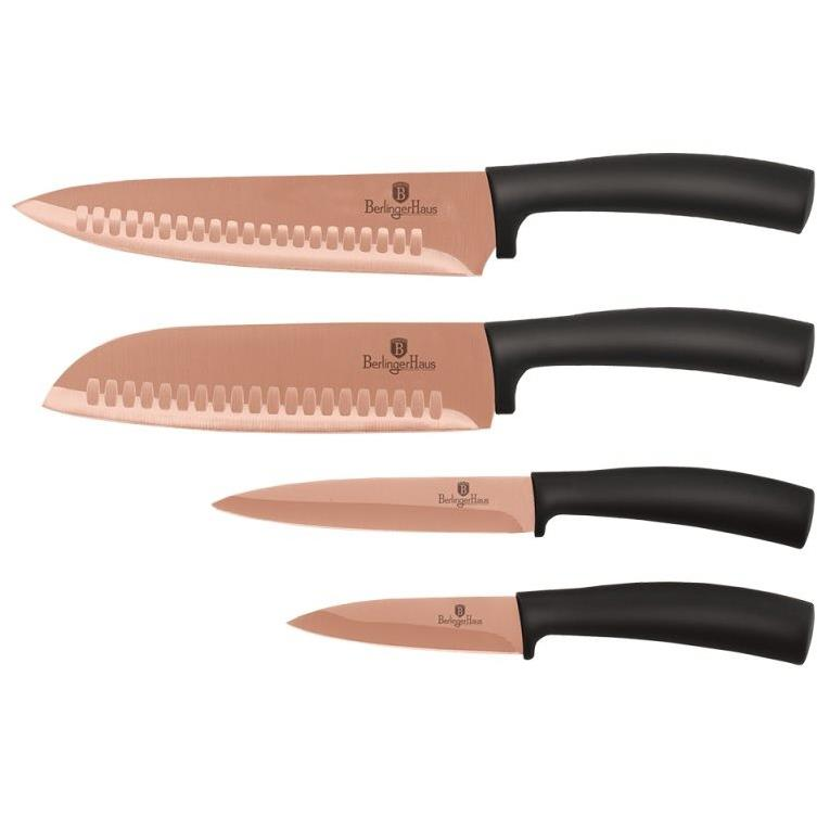BERLINGERHAUS tapadásmentes késkészlet - Rose Gold, 4 db (BH-2385)