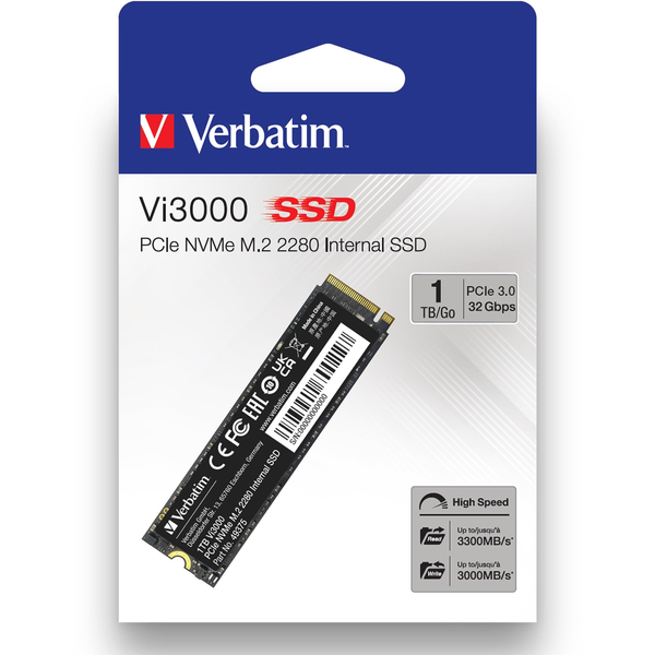 Verbatim Vi3000 1TB M.2 NVMe SSD