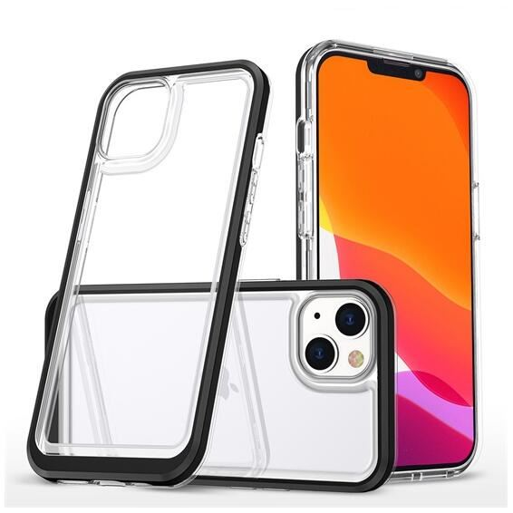 Gigapack Apple iPhone 14 akril hátlapos tok fekete kerettel (GP-141561) (GP-141561)