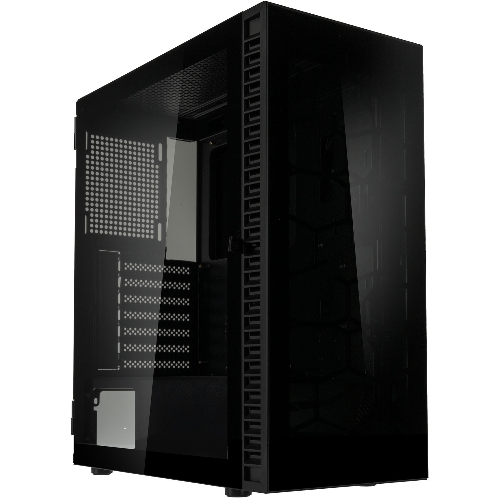 Kolink Observatory HF Glass Core Midi torony Számítógép ház Fekete (OBSERVATORY HF CORE GB)