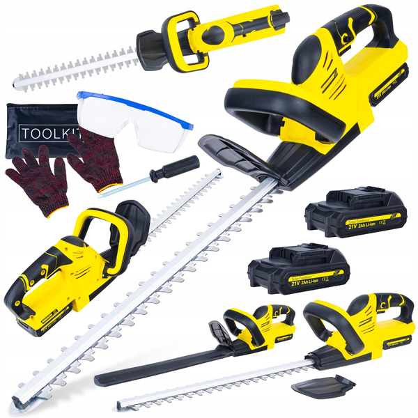 Geko Nożyce akumulatorowe do żywopłotu 520mm 2x2.0Ah 21V (4)