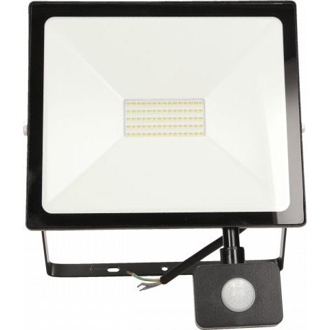 Naświetlacz Orno ALLED 50W Naświetlacz LED z PIR, 4000lm, IP44, 4000K, Alu+szkło