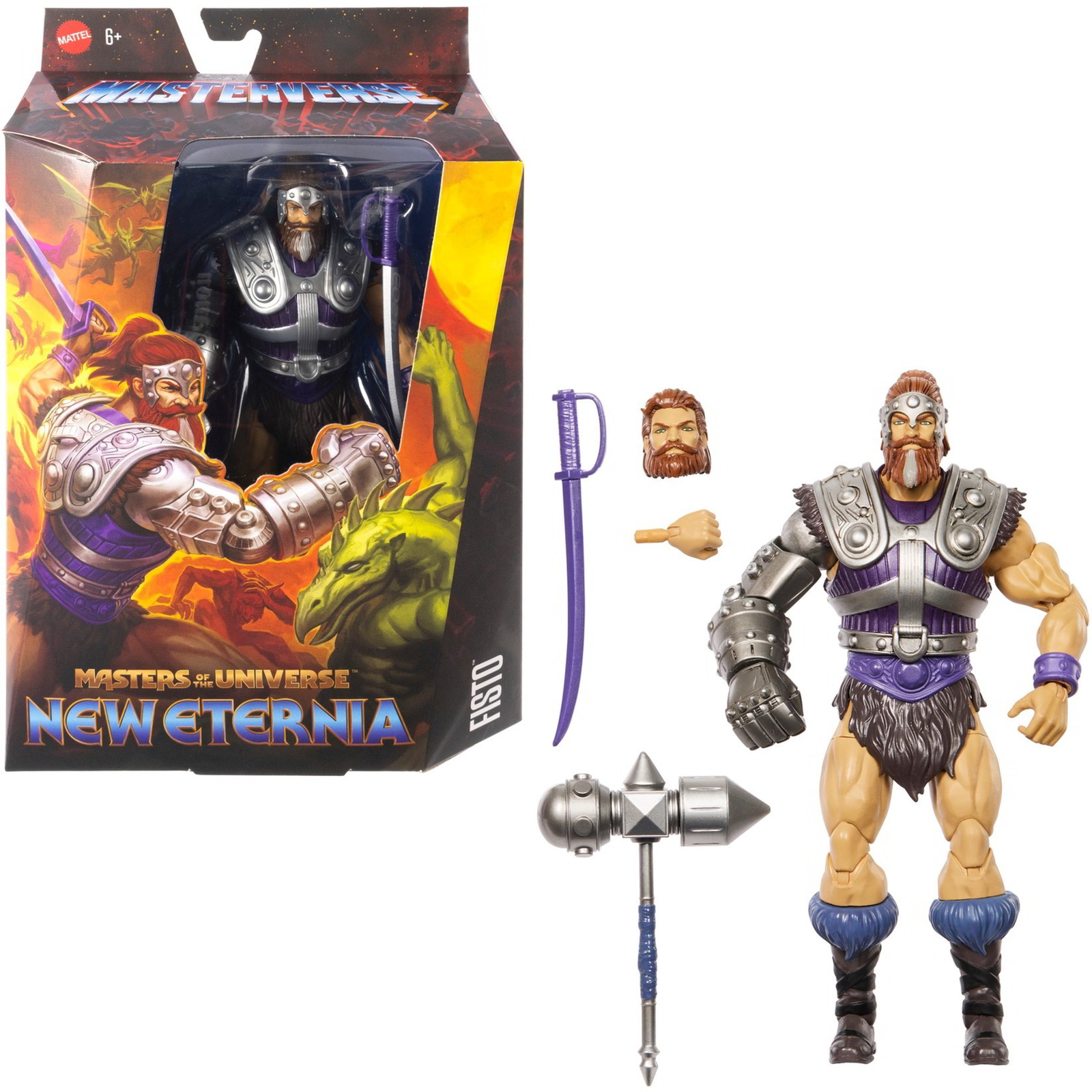 Mattel Masters of the Universe Masterverse Új Eternia Fisto figura 18cm (JBP76)
