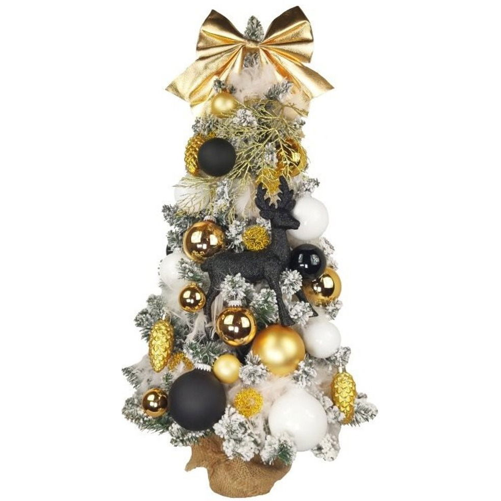 LAALU karácsonyi díszek - Premium Black készlet, max. 100 cm fákhoz (LAU-2246-OZM)